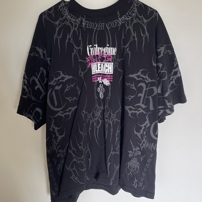 Civil Regime x Bleach Grimmjow Oversized Anime T-Shirt Bloom Bankai NEW DEFECTS