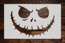 Scary Face Stencil - Art and Wall Stencil
