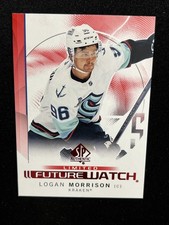 24-25 UD SP Authentic Hockey Red Limited Future Watch 136 Logan Morrison