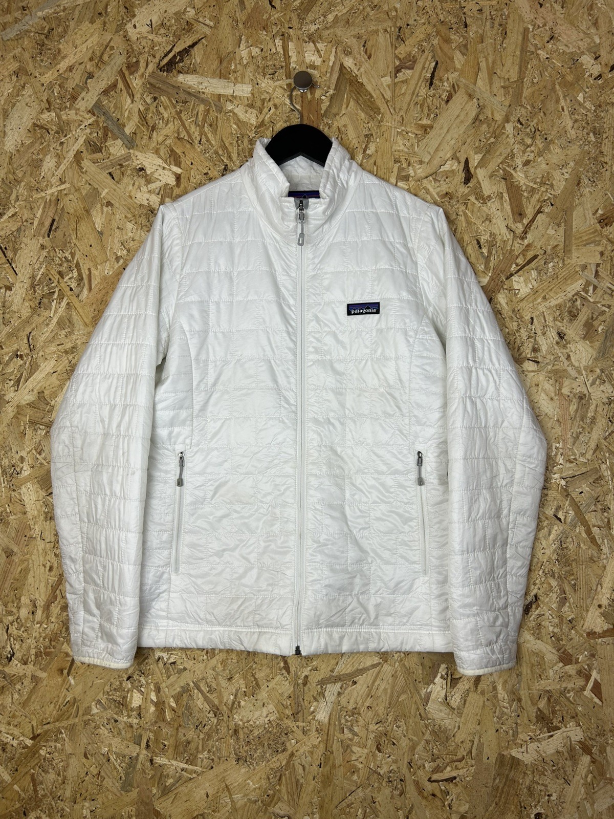 Patagonia Nano Puff Jacket Womens Lightweight Insulated White Large