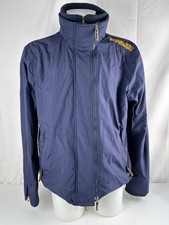 Superdry Windcheater Jacket Navy XXL Double Zip Coat No Hood