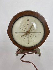 VINTAGE Mid Century SMITHS Electric Mantel Clock. Plug Removed. For Parts/Repair