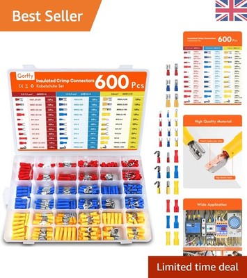 Vielseitiges 600-teiliges elektrisches Anschlussset: Spaten-, Kugel- und Ringverbinder