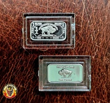 1 gram .999 Fine Silver US Buffalo Bar - Pan Silver Company - Capsule