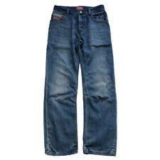 Supredry Jeans Mens Blue Regular Ft Straight Leg W32 L31 Japan Union Workwear