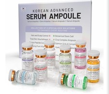 Bruun Beauty Korean Advanced Serum Ampoule Kit Set of 8 Peptide Salmon HA Skin