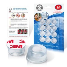 Door Bumper - Small Size Rubber Bumpers - Clear Door Stoppers for Wall - Wall...