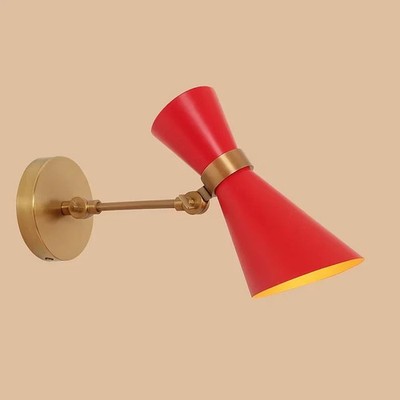  Handmade Raw Brass Sputnik Wall Lamp - Stilnovo Style Sconce