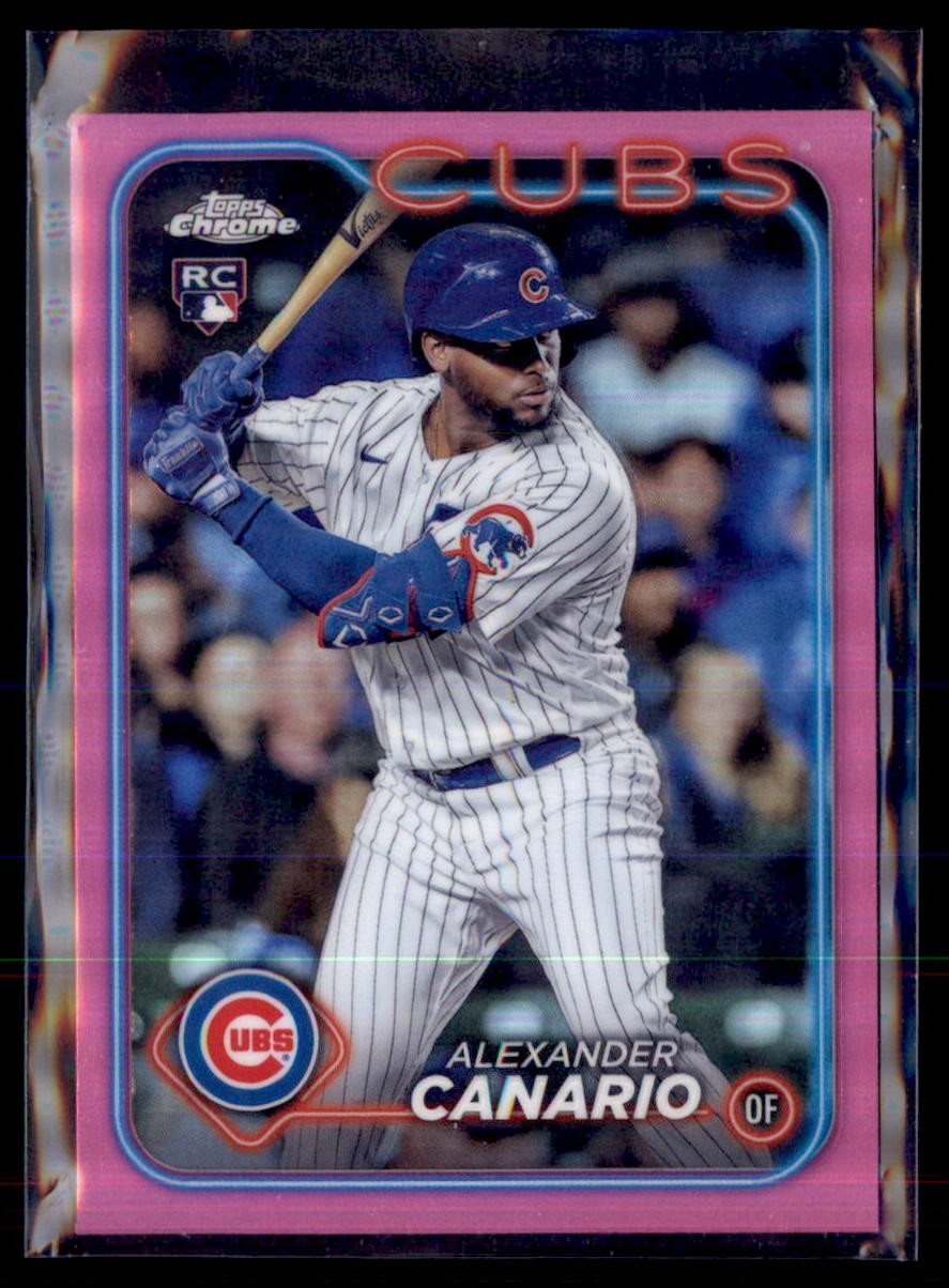 2024 Topps Chrome Pink Refractor Alexander Canario Chicago Cubs RC #174