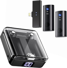 Wireless Lavalier Microphone for Phone/Pad Lightning Port Only , Hifi Recording