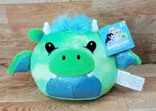 Cuddly Crew Dragon 8" Plush Green Glitter Idea Nuova NWT