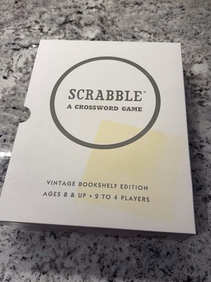 Scrabble Vintage Bookshelf Edition, Never Used