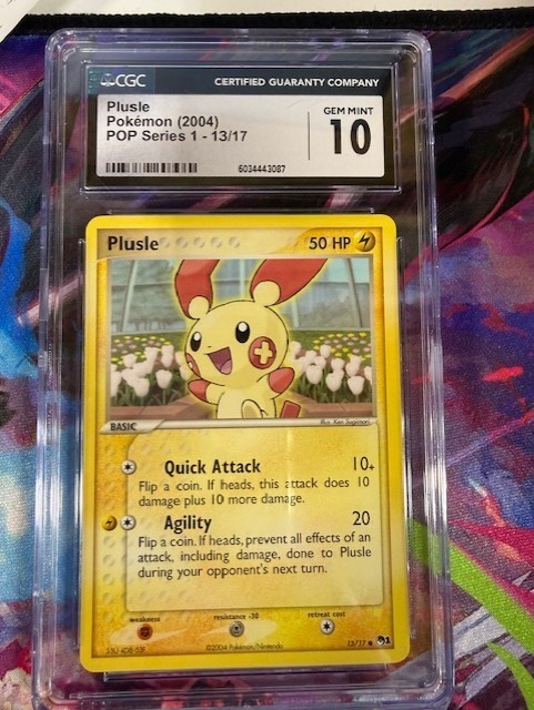 2004 POKEMON POP SERIES 1 #13/17 PLUSLE CGC 10 GEM MINT