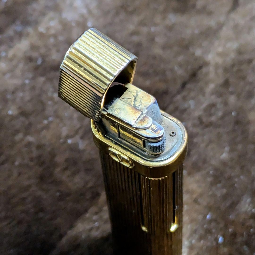 Valentino Garavani Vintage ACCENDINI Gold Lighter Used Classic Design thumbnail 5