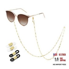 Stylish Eyeglass Chain for Women-Silver/Gold/Rosegold/Black 1 Glitter-gold