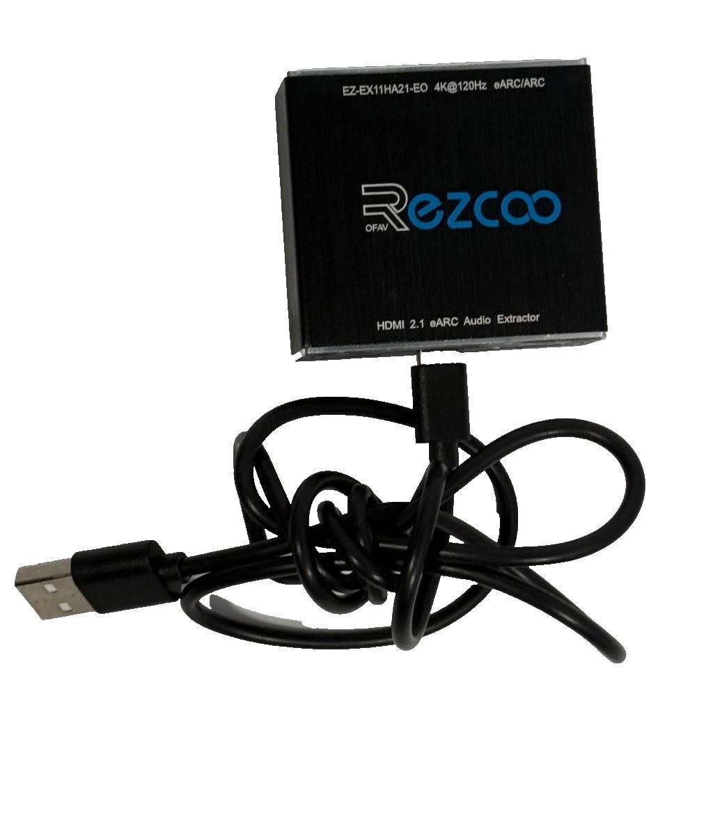 Rezcoo EZ-EX11HA21-E0 HDMI 2.1 eARC Audio Extractor 4K 120Hz HDR
