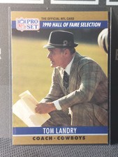 Tom Landry 1990 NFL Pro Set Hall of Fame #28