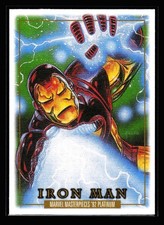 2024 SkyBox Marvel Masterpieces '92 Platinum Card #38 Canvas Iron Man