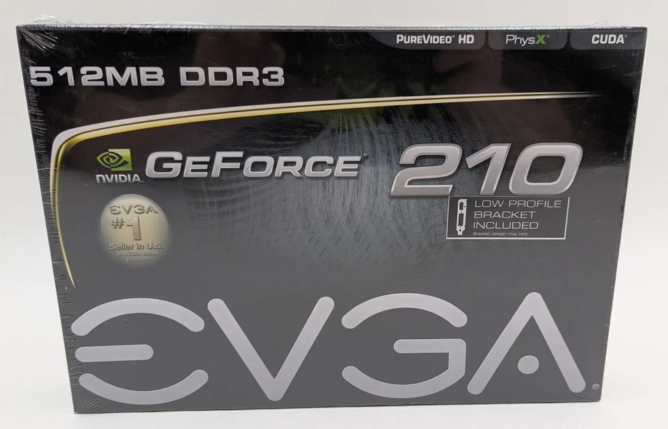 EVGA GeForce 210 512MB DDR3 VGA DVI HDMI PCIe Graphics Card 512-P3-1311-KR - NIB - Image 4 of 4