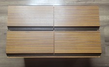 Vintage 4 Drawer VHS Storage 36 Slot Video Tape Cabinet 1980  s Wood Veneer read