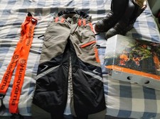 Sthil Class 1 Trousers In Box With Hinscavarna Suspenders And Treemme Boots