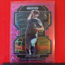 2022 Panini Prizm Draft Picks #PDP142 Josh White Neon Pink Velocity Marlins