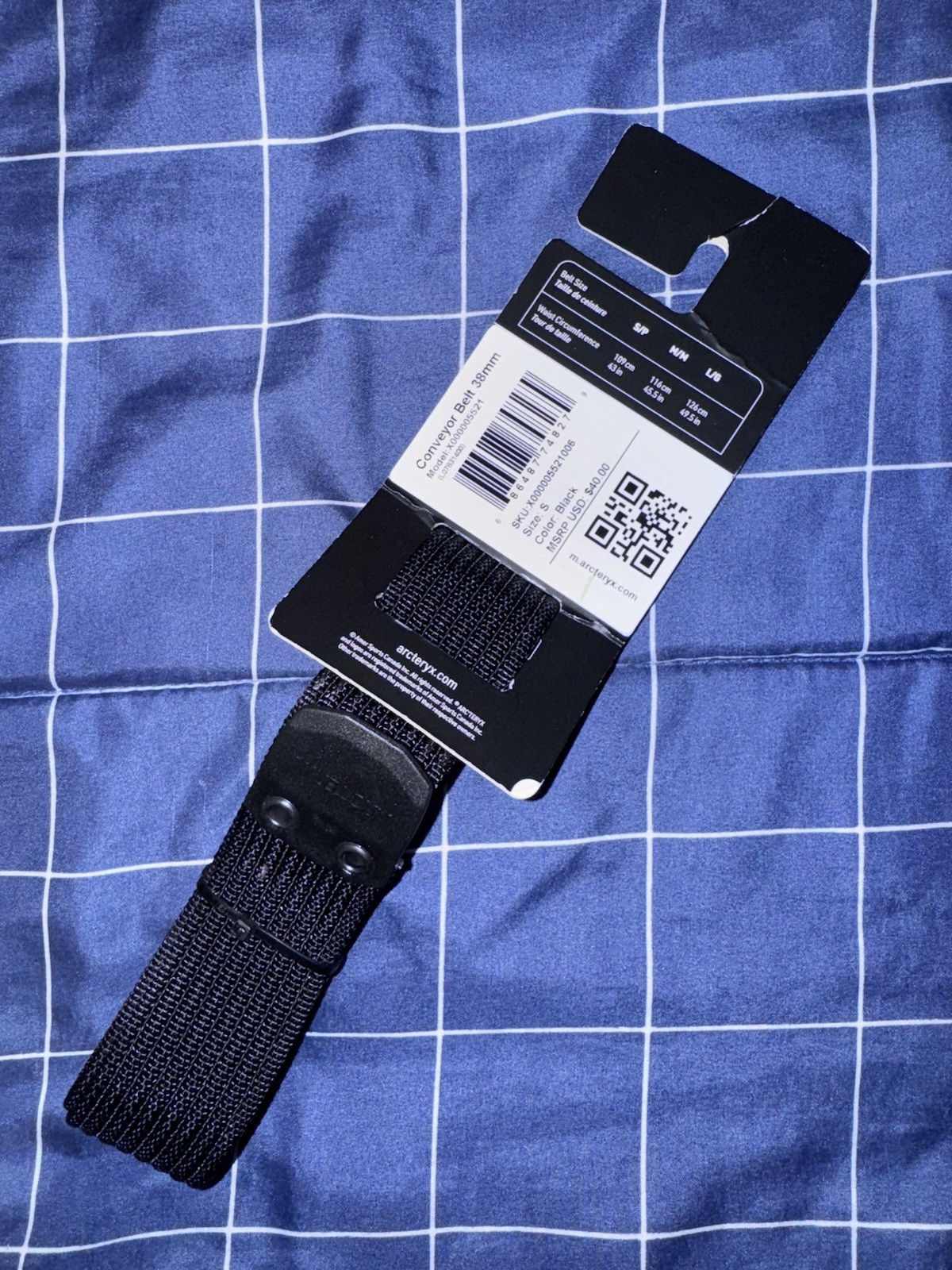 Arc'teryx  Conveyor Belt 38 Black Size Small Brand New thumbnail 2