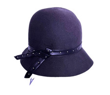 NWT Betmar Women's Vanessa Cloche Hat 100 Wool s/m