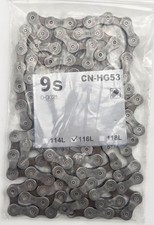 Shimano HG53 9-Speed Bike Chain 116L for Deore Alivio Tiagra CN-HG53 OPENED