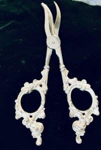 SALE! Antique Sterling Silver Grape Shears circa 1852. Beautiful.