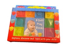 Play  Learn 6 months  sensory Blocks Stacking New Gift Colorful soft Baby Fun