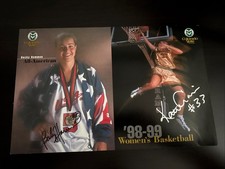 Becky Hammon Signed 1998-99 Colorado State Rams 11x17 w/ Katie Cronin WNBA