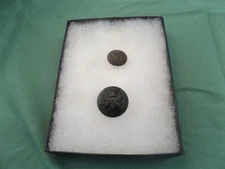 2  Eagle buttons , dug at Cold Harbor in the 1960s