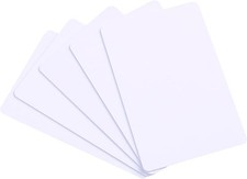 100 Pack Premium Blank PVC Cards CR80 30 Mil Graphic White Plastic ID Badge