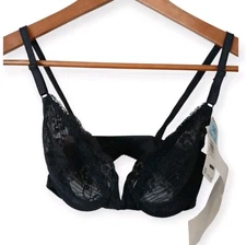 Vintage Warner's Bra Style 01589 Black Size 34B Delicate Pleasures Underwire 