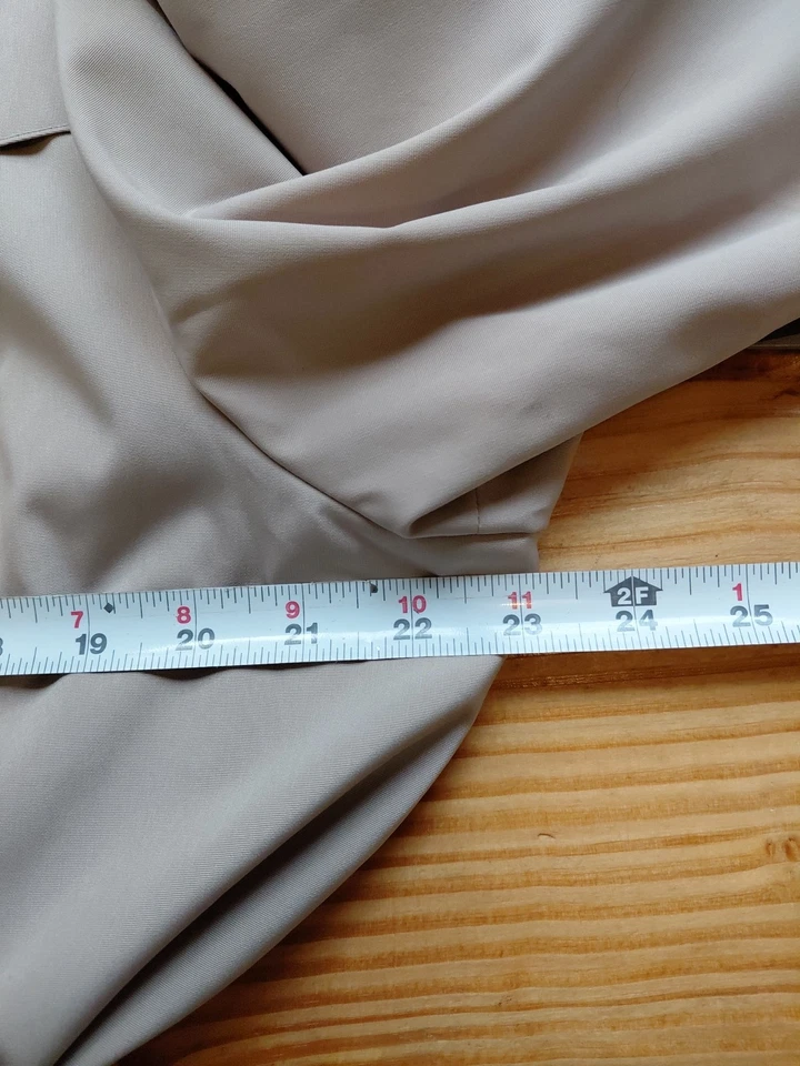 Gabardina vintage London Fog para mujer caqui con cinturón y talla 2X Foto 3 de 4