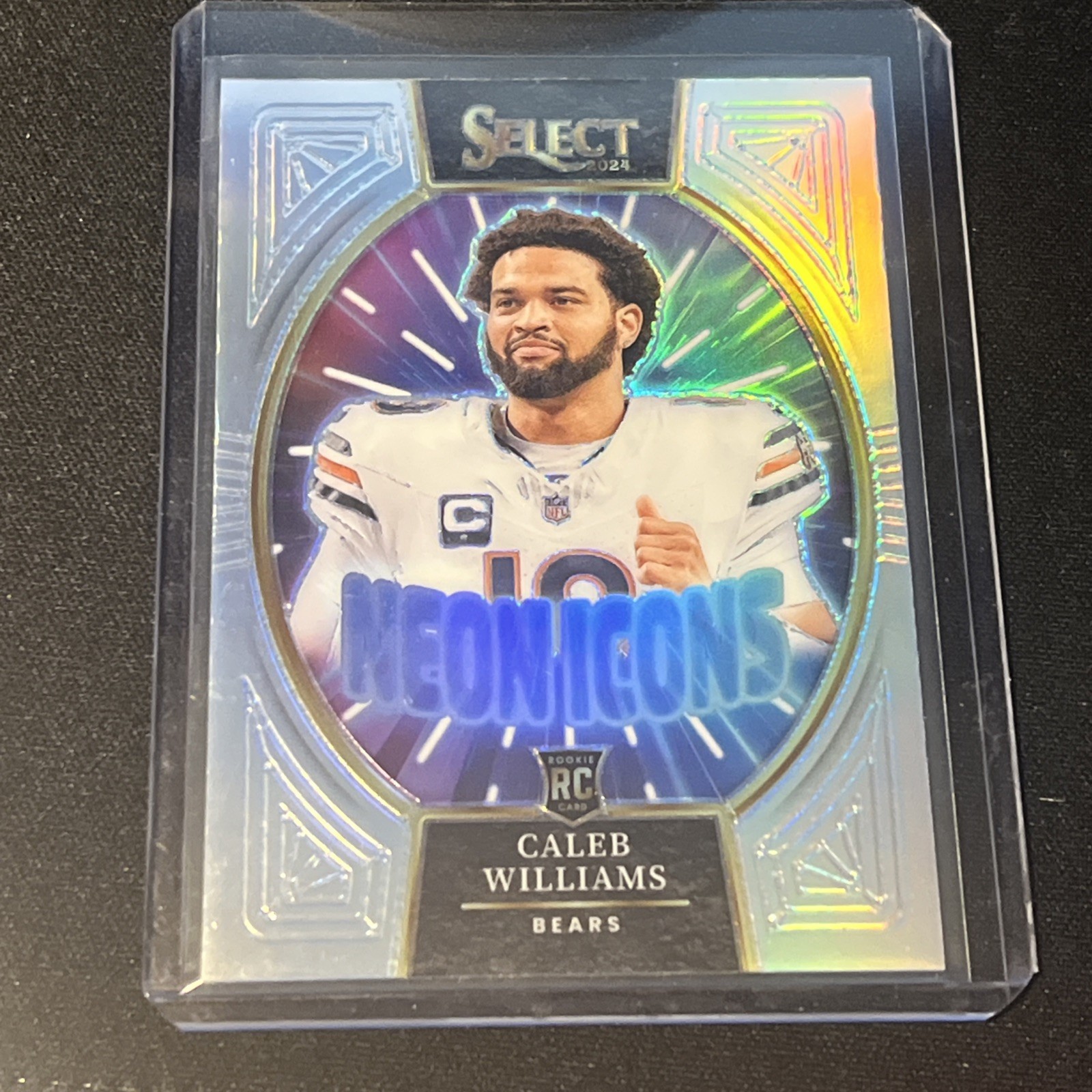 2024 Panini Select Caleb Williams - Neon Icons Silver - Bears (RC)
