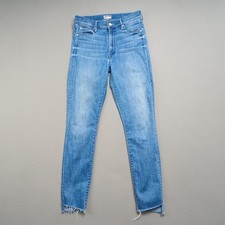 MOTHER Stunner Zip Ankle Jeans Womens 26 Blue...