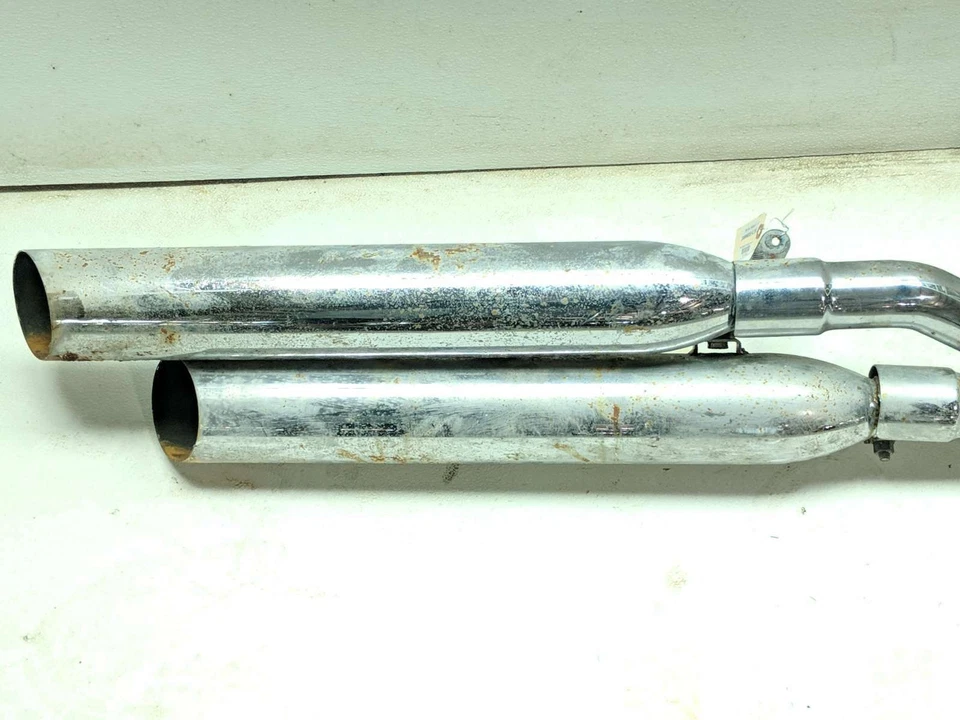 03-17 Victory Vegas Full Exhaust Pipe Muffler Head Headers - Image 3 of 4