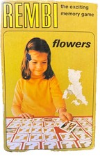 Vintage Flowers REMBI The Exciting Memory Game Western Germany