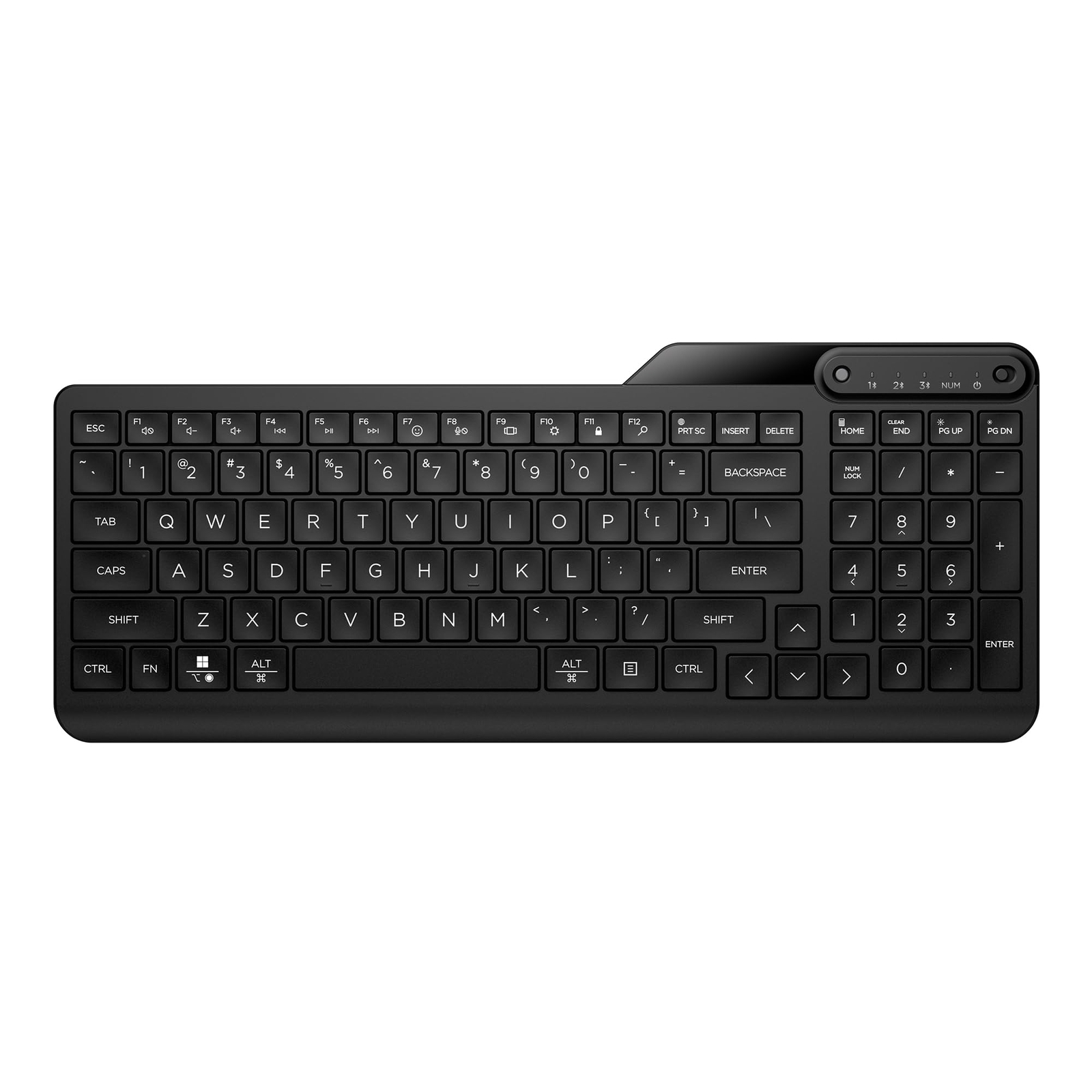 HP 460 Multi-Device Bluetooth Keyboard - Multi-OS Compatible - Full-Size Keyb...