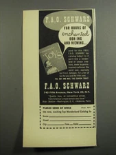 1952 F.A.O. Schwarz Toys Ad - For hours of enchanted ooh-ing and Viewing