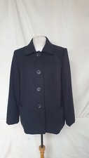 Woman's Coat, Autonomy, Uk 14, Black, Short, 40" Bust, 27" Length 7549