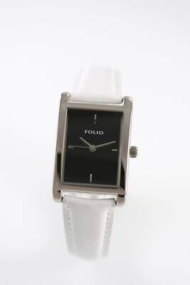 Folio Black Women's White Leather 