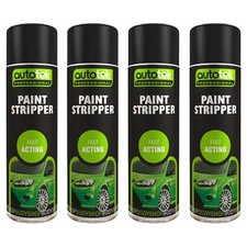 Autotek Fast Acting Paint Stripper Multi-Purpose Aerosol Spray Can 500ml  X4