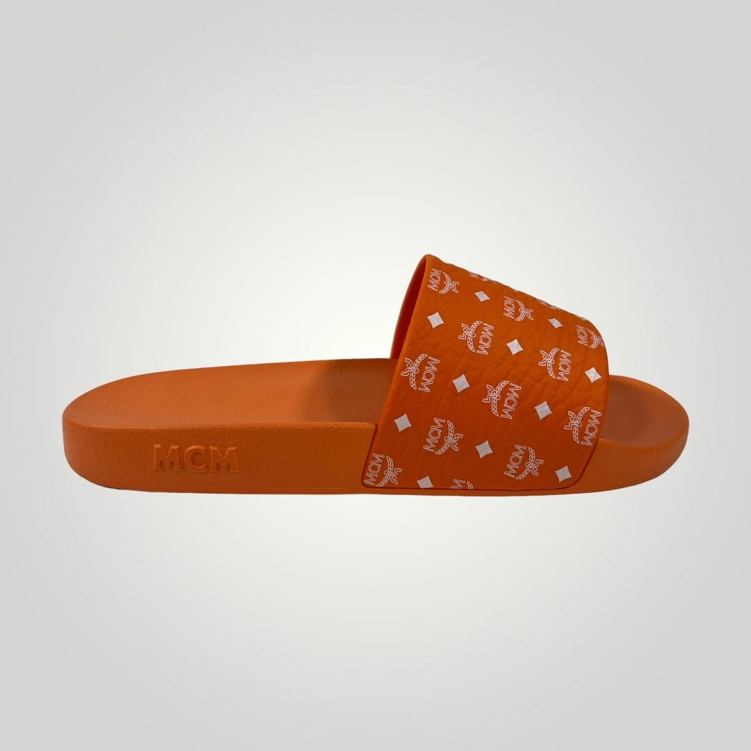 MCM Orange Rubber Sandals size US 11, EU 44
