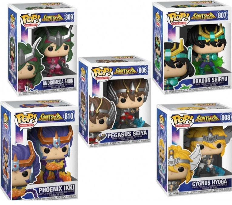 Funko Pop! Saint Seiya Animation Set 5 Pegasus Cygnus Andromeda