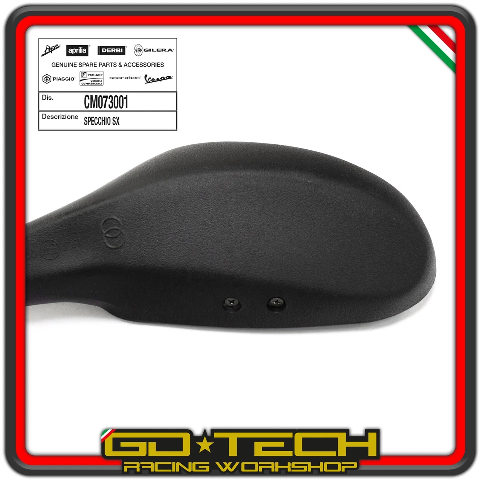 SPECCHIETTO SINISTRO SX NRG MC3 POWER GILERA RUNNER SP ST VX VXR PIAGGIO TYPHOON - Immagine 4 di 4