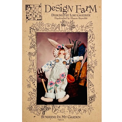 Easter Bunny PATTERN Sunshine in My Garden by Lori Gardner for Design Farm D111