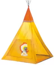 Indian Teepee Tripod Play Tent Kids Hut Children House